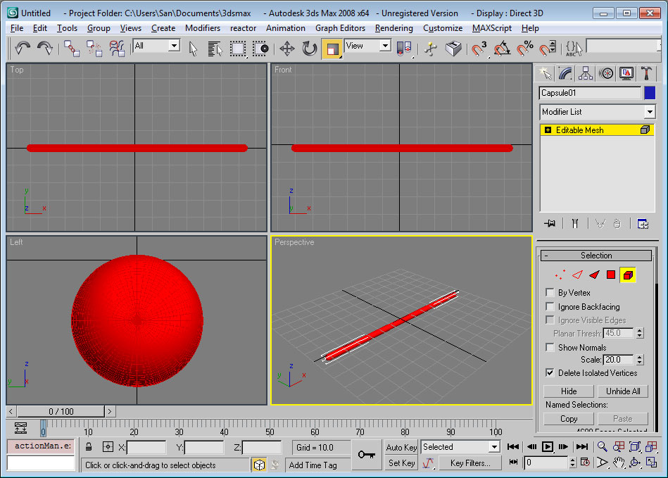 3d max закруглить края цилиндра